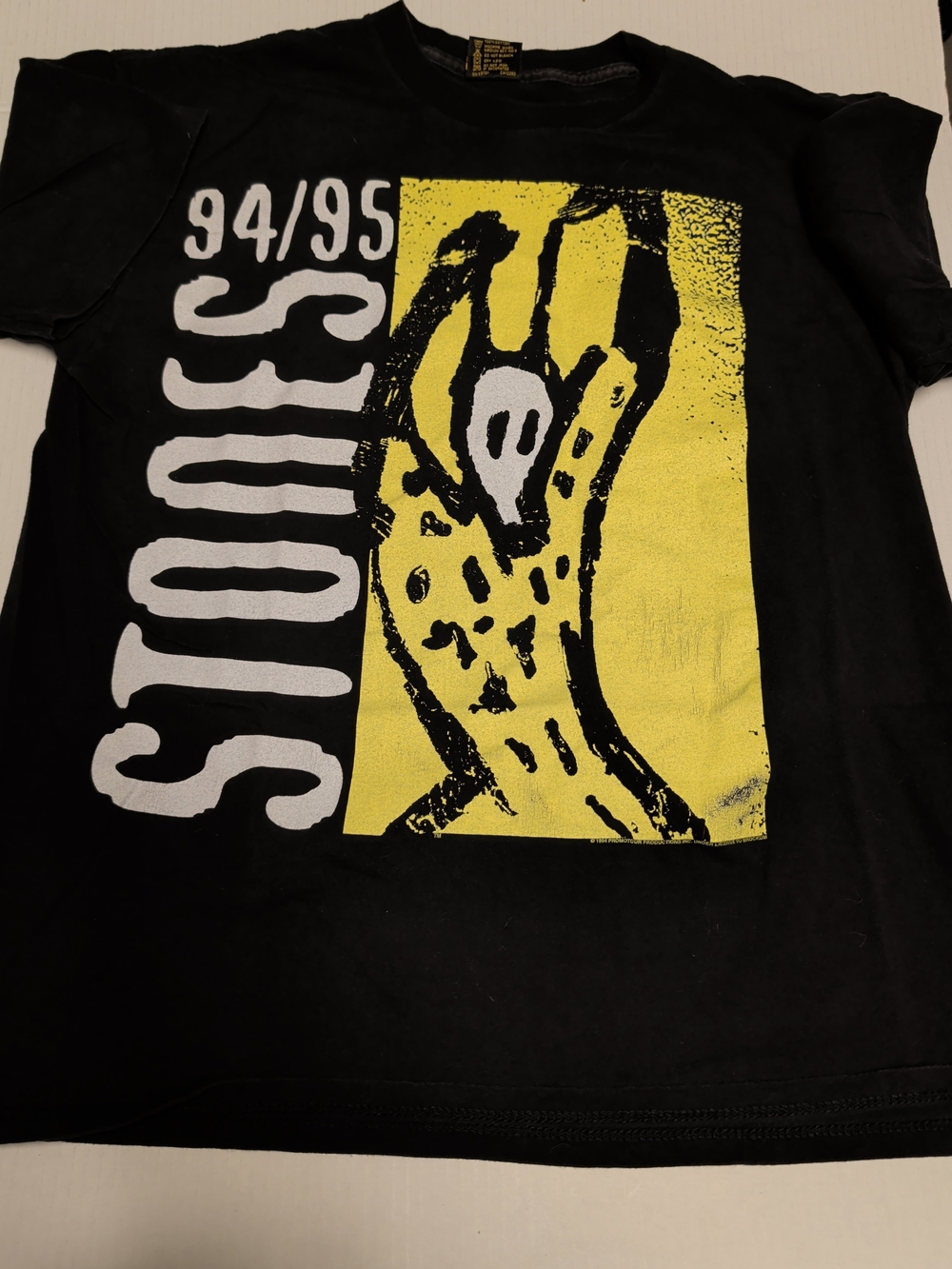 Rolling Stones Voodoo Lounge Vintage T Shirt 90s Concert Tour XLarge Black